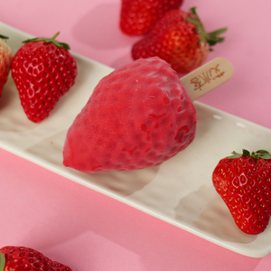 Helado Abink 3D con Forma de Fresa - Postre Congelado con Sabor a Fruta Real para Refrigerios de Verano y Venta al por Menor - Product Image 4