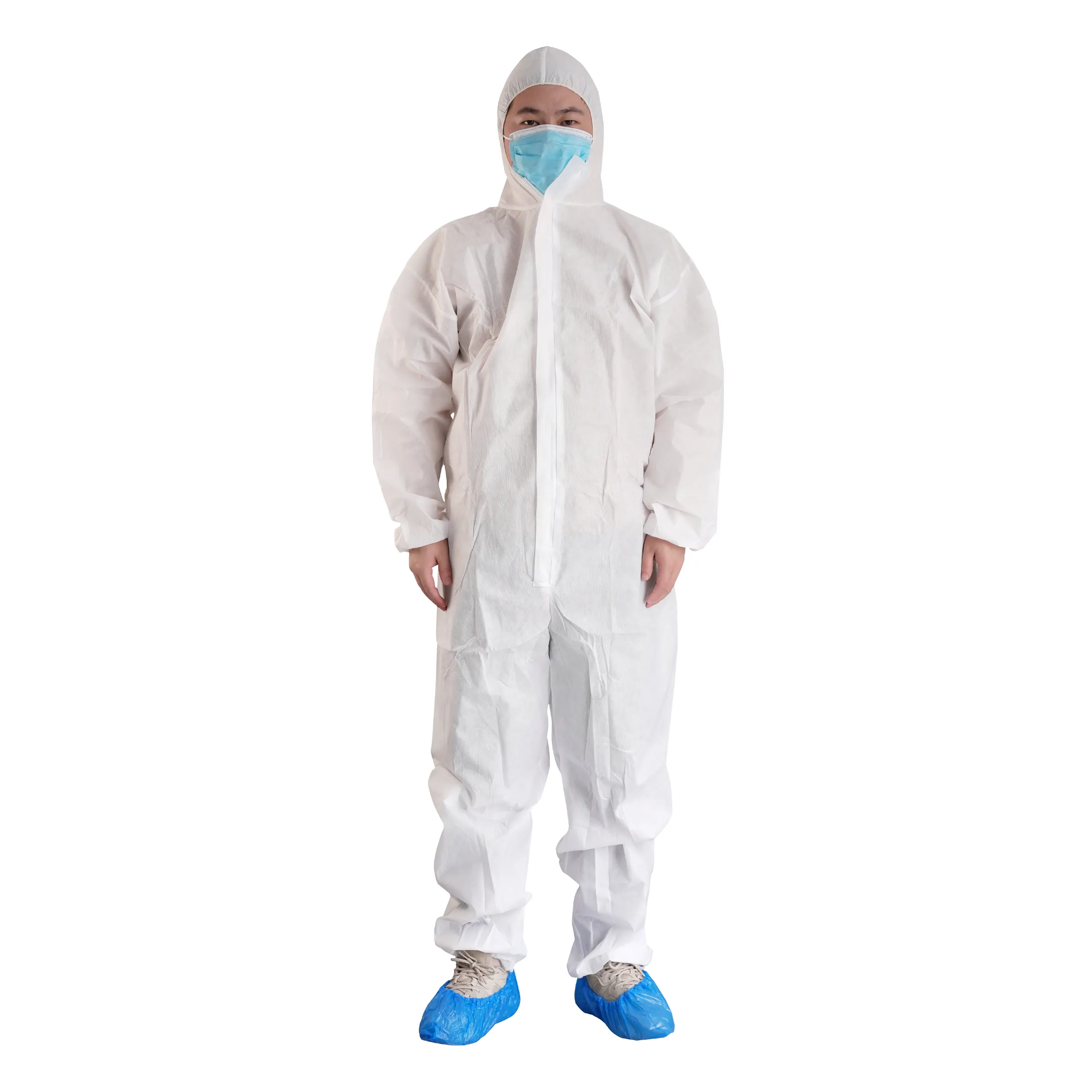 Sử dụng rộng rãi dùng một lần microporous công nghiệp không thấm nước dầu bằng chứng Coverall với chất lượng cao bán buôn