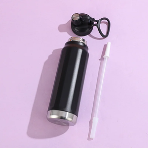 Gobelet isotherme en acier inoxydable 304 avec poignée, grande capacité, portable, pour extérieur, à petite ouverture, pour le sport, cadeau de fête, tasse de voiture - Product Image 3