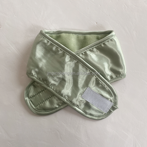 Bandeau de yoga pour le lavage du visage avec logo personnalisé, spa, beauté, réglable, antidérapant, enveloppe de cheveux à double couche, flanelle satinée, ruban <span class=keywords><strong>magique</strong></span> - Product Image 6