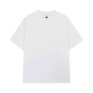 Logo personnalisé T-shirts en vrac Vente en gros Coton blanc surdimensionné Unisexe - Product Image 1