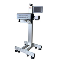 Yaomatec Fabriek 40W CO2 Laser Codeermachine Batch Datumcode CIJ Inkjetprinter Online Markering voor Karton en Kunststof
