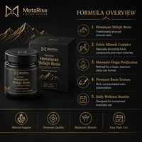 Complément alimentaire quotidien de bien-être à base de résine de Shilajit, nutrition minérale et végétale, marque privée OEM, 50g