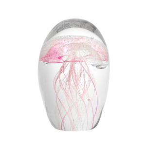 Vague en verre de Murano soufflé à la main, motif méduse créative, pour presse-papiers, ornements, petits cadeaux, série artiste, verre cristallin - Product Image 3