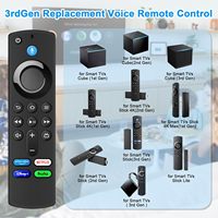 Télécommande universelle vocale L5B83G de remplacement pour Stick-TV Cube (3e génération), compatible avec les téléviseurs intelligents Insignia/Toshiba/Pioneer Fire-s