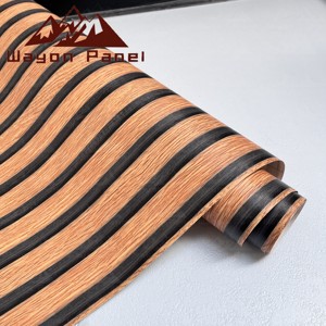 Wayon Zuverlässige PVC-Streifen-Tapete Anti-Schimmel Feuchtigkeitsbeständig Dunkle Streifen Keller-Wandverkleidung - Product Image 3