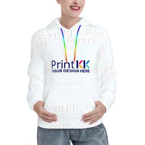 Imagen personalizada de alta calidad con capucha personalizada para mujer invierno otoño sudaderas con capucha talla única luz 400gsm Material impreso letra suelta - Product Image 6