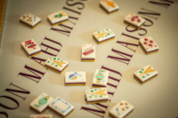 Set Ubin Mahjong Akrilik Ukiran Amerika 2026, Hadiah Hiburan Kopi Paris, Permainan Meja Catur
