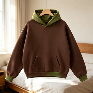 เสื้อฮู้ดดี้ผู้ชายทรงโอเวอร์ไซส์ ผ้าเฟรนช์เทอร์รี่ โพลีเอสเตอร์ 100% คุณภาพสูง ปี 2026 สำหรับฤดูหนาว ลายพิมพ์สามมิติรูปแมงมุม แขนยาว - Product Image 2