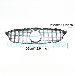 Parrilla Delantera YT Silver W213 GT para <span class=keywords><strong>Mercedes</strong></span> Benz E43 <span class=keywords><strong>AMG</strong></span> E200 E300 E400 Sport 17-18 - Product Image 3