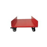 Chariot utilitaire à roulement lisse de couleur rouge personnalisé chariot en métal de transport d'eau en bouteille chariot voiture chariot de supermarché