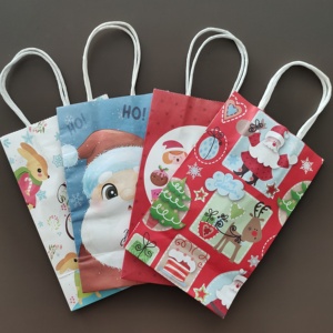 Bolsa de Papel Kraft Rosa de Lujo Personalizada, Hermoso Diseño de Logotipo, Estilo Clásico Ecológico para Regalos, Impresión Digital, Laminación - Product Image 1