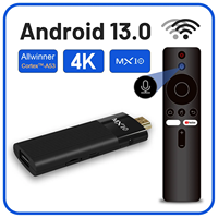 Nuevo TV Stick MX10-F3 de Alto Rendimiento, Allwinner H313 Quad Core 2/16gb, 2.4/5GB, BT5.0 y 4K TV Dangle