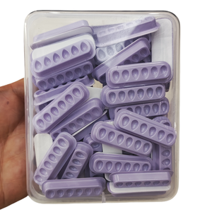 Bandejas de pegamento autoadhesivas para extensiones de pestañas en colores rosa bebé, morado y violeta al por mayor, con opción de marca privada. - Product Image 3