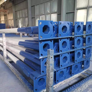 Palo per Illuminazione Stradale in Acciaio Zincato a Doppio Braccio, 20ft 25ft 30ft 5m 6m 7m 8m 9m 12m, Conico Ottagonale - Product Image 5