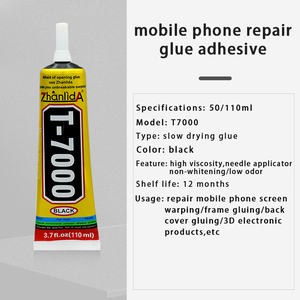 110ML Zhanlida T7000 colle liquide <span class=keywords><strong>Super</strong></span> forte réparation de cadre d'écran de téléphone portable noir T7000 colle adhésive multi-usages - Product Image 3