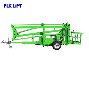 Nacelle élévatrice montée sur remorque légère 10-24m, facilement remorquable par un pick-up pour les travaux de réparation de toitures résidentielles - Product Image 3