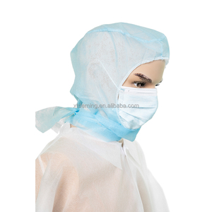 Coperchio per la testa del passamontagna chirurgico/cappuccio Ninja monouso in PP Non tessuto, con fascia elastica - Product Image 5