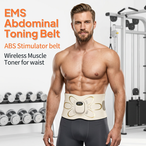 เครื่องนวดเอว EMS TENS 8 โซน พร้อมแผ่นทำความร้อนไอออนเงิน 6 โหมด 16 ระดับ เข็มขัดนวด EMS ไร้สาย - Product Image 1