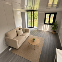 Villa mobile moderne en acier à 2 chambres et maison d'extension hôtelière avec conception modulaire étanche pour utilisation extérieure en appartement
