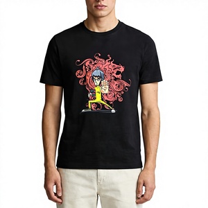 T-shirt Originale di Shanghai <span class=keywords><strong>Bruce</strong></span> 63 con Stampa Creativa, Collo Dritto, Spalla Reta, Casual, in Puro Cotone, per Uomo e Donna, Modello Coppia, Manica Corta - Product Image 1