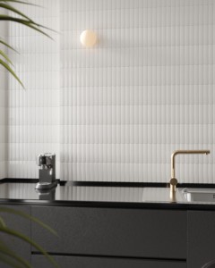 Mosaïque en céramique blanche glacier de 22x145mm-Tuile linéaire verticale pour mur caractéristique et chronologie de l'école-Dispositions sûres et préconçues pour les enfants - Product Image 6