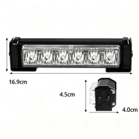 6W LED Stroboskop-Dachmontage-Warnleuchte Aluminiumgehäuse Mehrfarbige Blinkleuchte für SUV ATV LKW