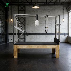 SAERDE SED-LB7 Équipement de studio de Pilates Cadillac pour l'entraînement au yoga, machine en bois durable 2325x815x365mm, toutes saisons, pour le maintien de la forme physique - Product Image 1