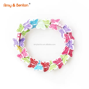 Mini giocattoli di plastica colorata braccialetto a farfalla bambina braccialetti di plastica bomboniere per bambini - Product Image 4