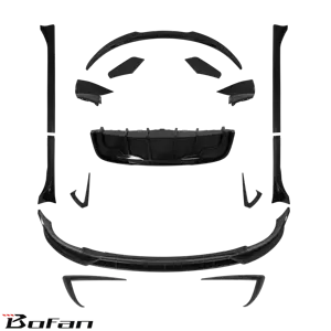 テスラモデルY2018用FASTスタイルカーボンエアロキットフロントリップリアディフューザーサイドスカートベントスポイラー