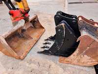 Excavatrice sur chenilles SANY SY80U d'occasion 2022, faible nombre d'heures, pour travaux de terrassement, système complet, moteur Yanmar, pompe, engrenages, roulements