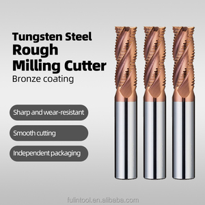 Customizable ODM/OEM High Hardness HRC55 Carbide End Mill D4*50MM Bronze Color Milling Cutter for <strong>CNC</strong> Processing Hard Steel - Product Image 2