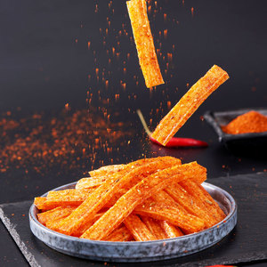 도매 저렴한 가격 전통 중국 인스턴트 글루텐 도매 향수 매운 바 간식 102g 큰 글루텐 매운 스트립 - Product Image 3