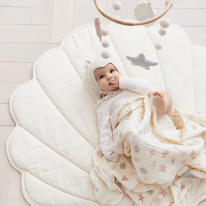 Bébé doux mousseline coton matelassé tissu rembourré coquille pépinière bébé été dormir cool <span class=keywords><strong>tapis</strong></span> bébé couche changer <span class=keywords><strong>tapis</strong></span> - Product Image 4