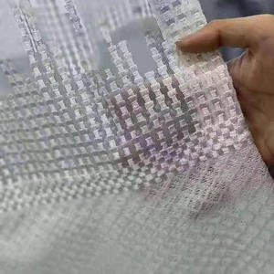 Voilages de fenêtre prêts à l'emploi brodés minimalistes Rideaux transparents de style gratte-ciel Rideaux de fenêtre en baie Voilages de fenêtre prêts à l'emploi - Product Image 3