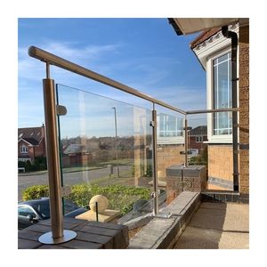 Ringhiera in Vetro e Acciaio <span class=keywords><strong>Inox</strong></span> per Balcone e Terrazza da Esterno - Product Image 1