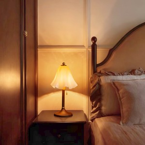 Lampe de chevet de style vintage français, source de lumière LED, base d'ampoule E27, commande par interrupteur, pour la décoration de la chambre à coucher - Product Image 3