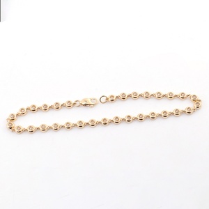 กำไลข้อมือโมอิสซาไนต์ทรงกลมแบบเจียระไนเหลี่ยม ขนาดสั่งทำได้ ทอง 10/14/18k เงินแท้ 925 ของขวัญสำหรับเธอ สี D ความสะอาด VVS1 - Product Image 4