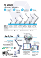 Robots Colaborativos Elite Robots Serie CS, CS63, CS66, CS612, Brazo Robótico Industrial de 6 Ejes, Carga Útil de 3 kg, 6 kg, 12 kg para Automatización