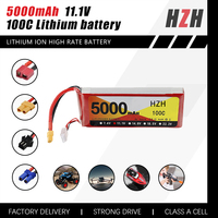 Usine en gros modèle d'avion batterie 3s 5000mAh 100C 11.1V 12V modèle de drone polymère batterie au lithium à haut débit