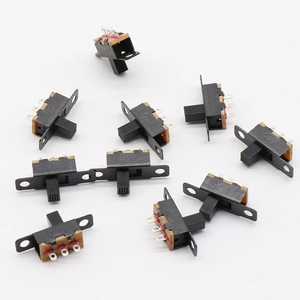 70PCS 8 types of toggle switch single row direct plug small micro power supply 3-pin button sliding 2-position fluctuationbutton - Product Image 2