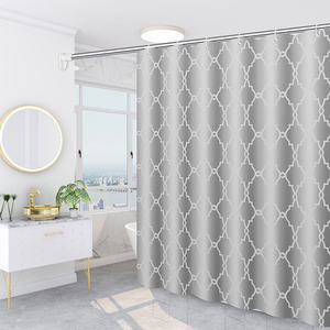 CF PEVA imperméable à l'eau anti-moisissure salle <span class=keywords><strong>de</strong></span> bain drapé géométrique Checker <span class=keywords><strong>rideau</strong></span> <span class=keywords><strong>de</strong></span> <span class=keywords><strong>douche</strong></span> - Product Image 3