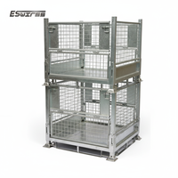 Caisses en acier galvanisé à mailles de fil Q235, personnalisées, multi-usages, pour stockage en usine