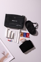Ensemble de voyage miniature ROSSLYN Custom Comfort avec masque pour les yeux, chaussettes, articles de toilette, kit de luxe pour avion noir