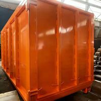 Conteneur à déchets de construction de 30 mètres cubes, bac à ordures, conteneur empilable, conteneur à crochet, conteneur de recyclage, bac à ordures à roulettes