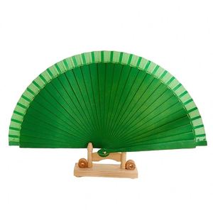 Éventail pliant de luxe QM de haute qualité, personnalisé et peint, en bois espagnol coloré, pour femme, idéal pour la danse - Product Image 1