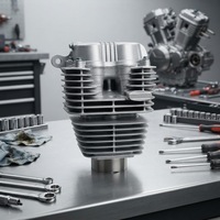 Ensemble culasse et bloc-cylindres CG250 67 mm 4 temps refroidi par air pour moteur de moto avec boulon d'échappement M8 – Fabrication