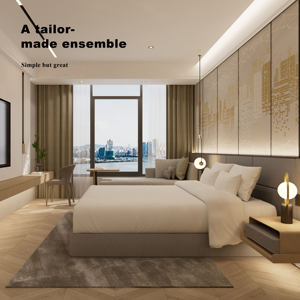 מחיר סיטונאי התאמה אישית מלון ריהוט מודרני יוקרה סט מלא של 5 כוכבים - Product Image 4