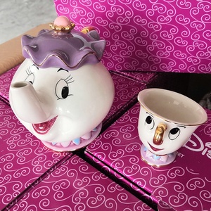 Juego de Taza <span class=keywords><strong>y</strong></span> Plato de Cerámica Archie de <span class=keywords><strong>La</strong></span> <span class=keywords><strong>Bella</strong></span> <span class=keywords><strong>y</strong></span> <span class=keywords><strong>la</strong></span> <span class=keywords><strong>Bestia</strong></span>, Taza de Té de Porcelana Pintada, Sra. Potters - Product Image 5