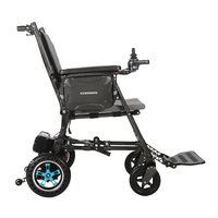 Fauteuil roulant électrique extérieur portatif alimenté en fibre de carbone de voyage ultra léger